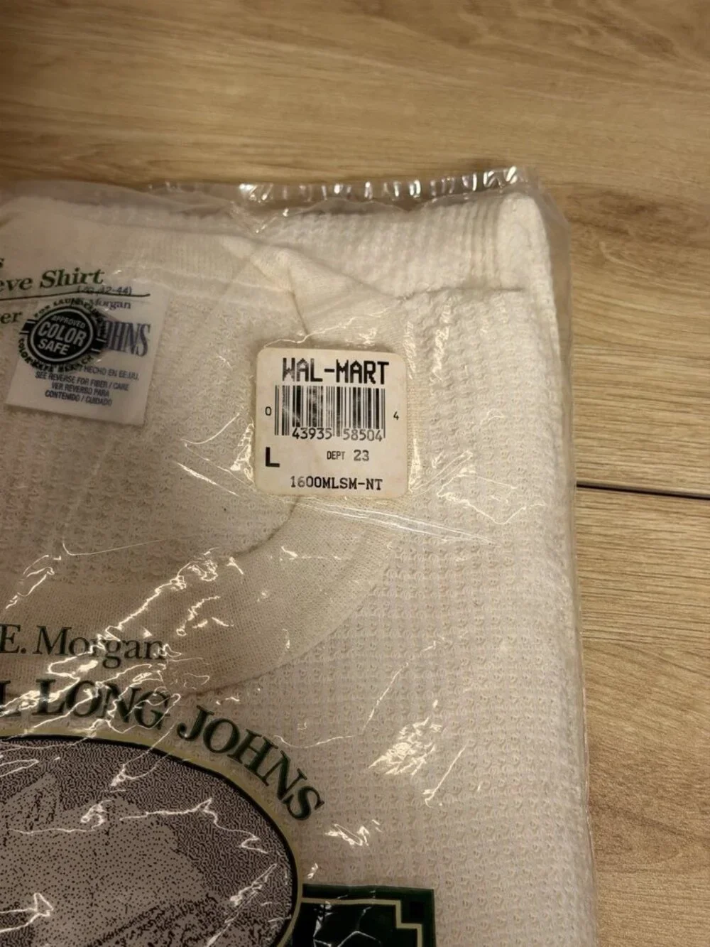 2 J.E. Morgan Original Long Johns Thermal Shirts Size Large Vintage NEW NOS